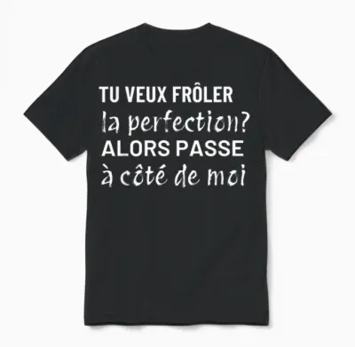 You Want to Touch Perfection Funny Gift Man Woman Unisex T-Shirt - Black