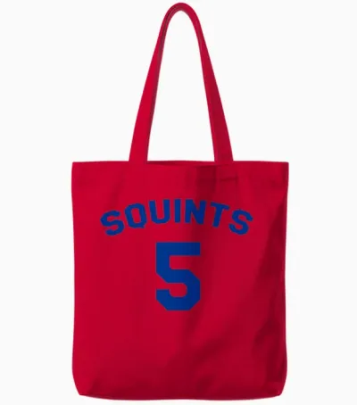 The Sandlot - Squints Jersey Tote Bags - Red