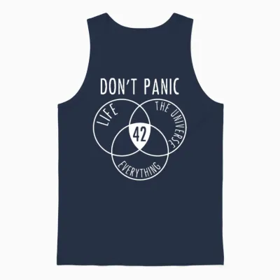 42 Unisex Tank Top - Navy