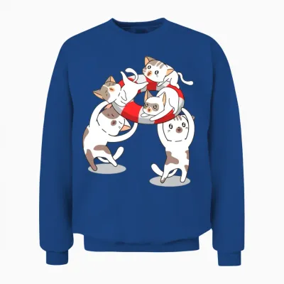 Cuties - Playing on the Beach Unisex Sweatshirt - Royal