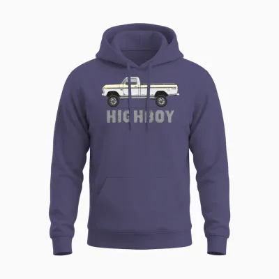 Highboy Wimbledon White Unisex Hoodie - Heather Sport Dark Navy