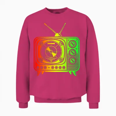 Retro Tv - Oldschool Vibes Unisex Sweatshirt - Heliconia