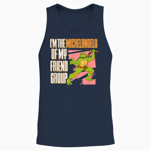 I'm the Michelangelo of My Friend Group Unisex Tank Top - Navy