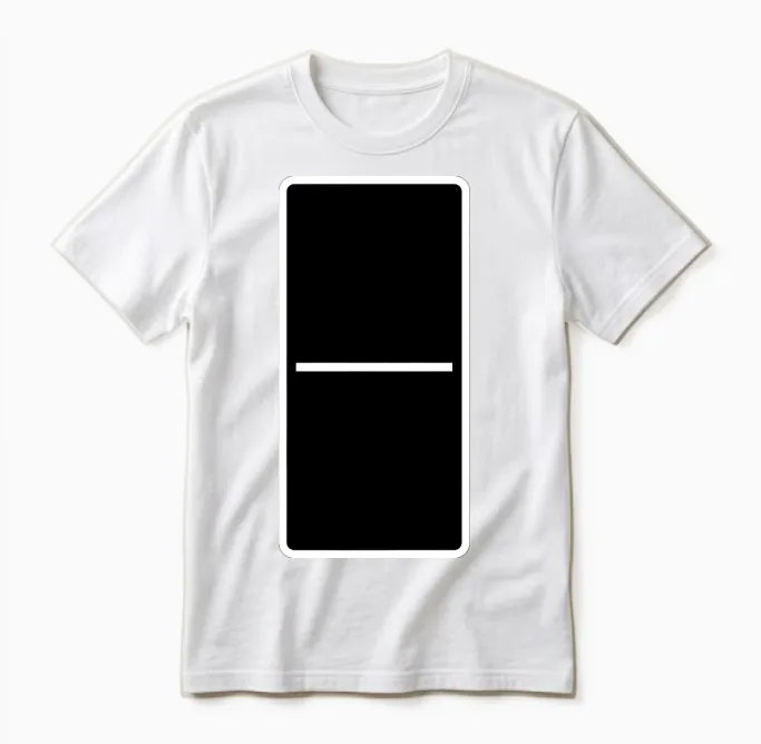 Domino Stone 0:0 - Variable Color - Vector Design! Unisex T-Shirt in White