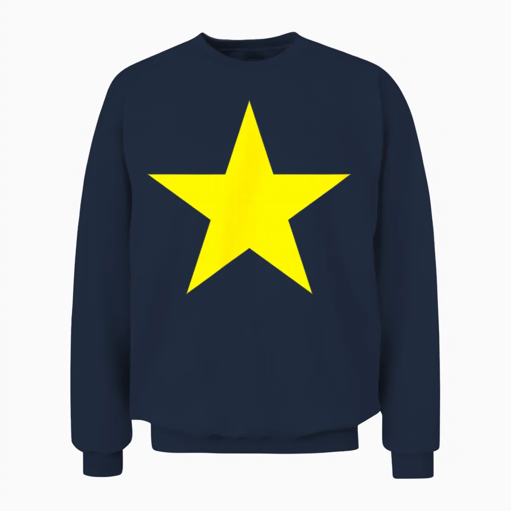 Vietnam-Flagge, Vietnamesische Flagge, Patriotische Herren, Kinder, Damen Unisex Sweatshirt in Navy