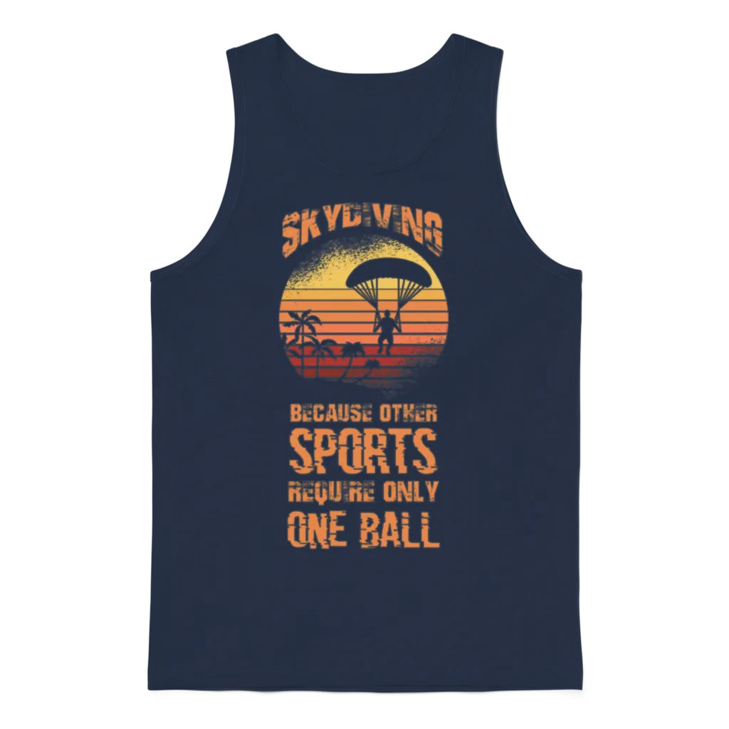 Funny Skydiving Quote Memes & Humor Unisex Tank Top - Navy