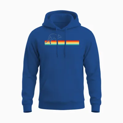 Kangaroo Retro Unisex Hoodie - Royal