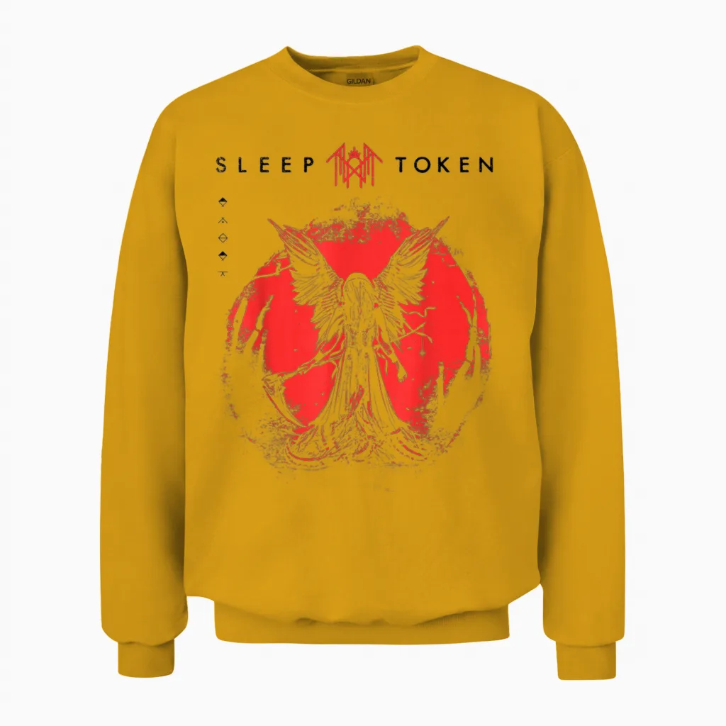 Sleep Token Tmbte Unisex Sweatshirt in Gold