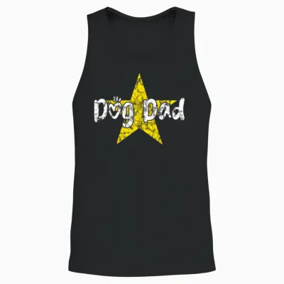 Dog Dad Unisex Tank Top - Black