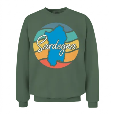 Retro Sardegna Unisex Sweatshirt - Military Green