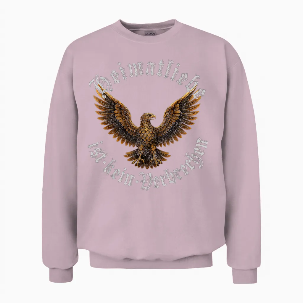 Heimatliebe Ist Kein Verbrechen - Deutschland Adler Klassik Unisex Sweatshirt in Light Pink
