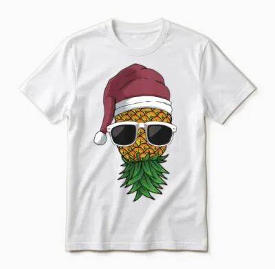 Funny Swinger Party Christmas Cartoon Unisex T-Shirt - White