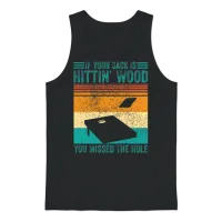 Funny Cornhole Unisex Tank Top - Black – 1
