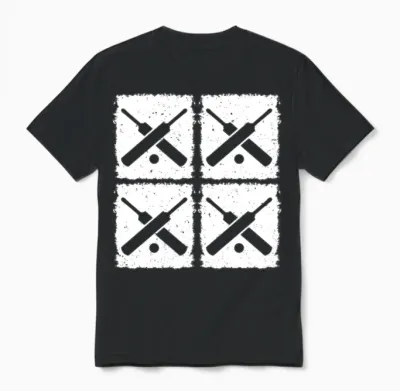 Cricket Retro Cricket Cricketing Retro Cricket Pla Unisex T-Shirt - Black