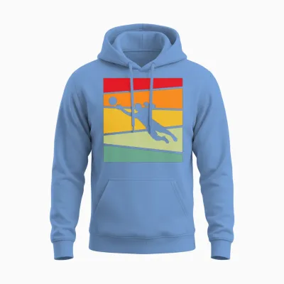 Keeper Retro Unisex Hoodie - Carolina Blue