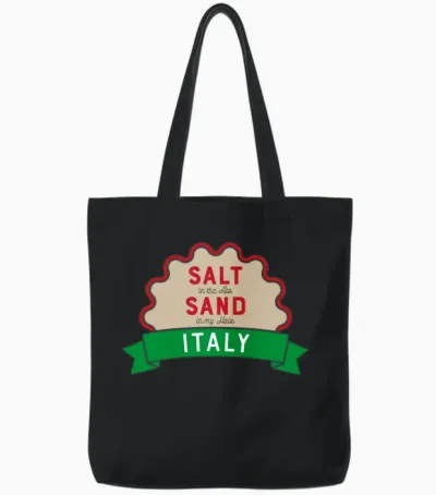 Italy Tote Bags - Black
