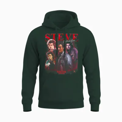 Stranger Things Steve Boyfriend Officially Licensed Unisex Hoodie - Forest