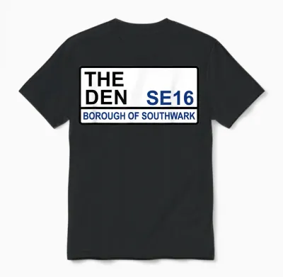 Millwall the Den Iconic Street Unisex T-Shirt - Black