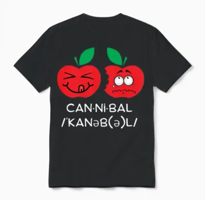 Funny Apples Unisex T-Shirt - Black