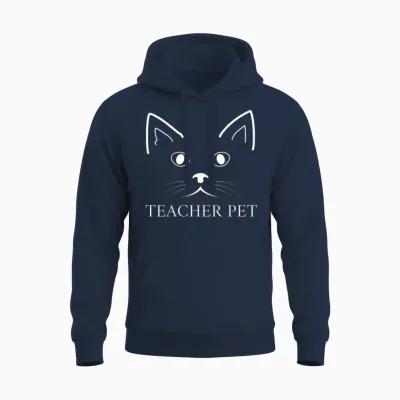 Funny Teacher Pet Unisex Hoodie - Navy