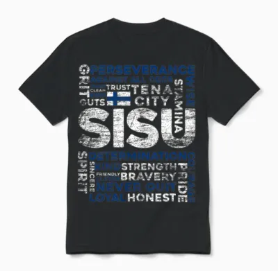 Finland Finn Sisu Unisex T-Shirt - Black