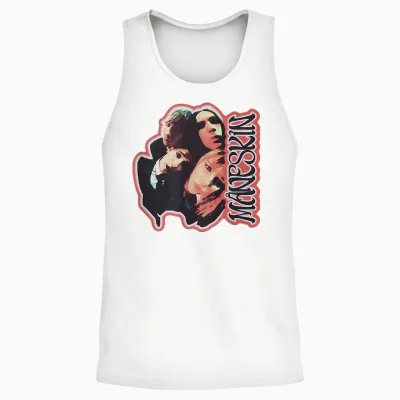 Måneskin Fisheye T-Shirt, Unisex Erwachsene, Weiß, S, Kurzarm, Unisex Tank Top - White