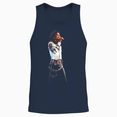 Pop-Superstar-Welttournee Der 80er Jahre 1988 King of Pop Unisex Tank Top - Navy