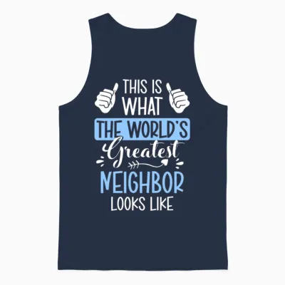 Neighbor Beer Celebration Unisex Tank Top - Navy