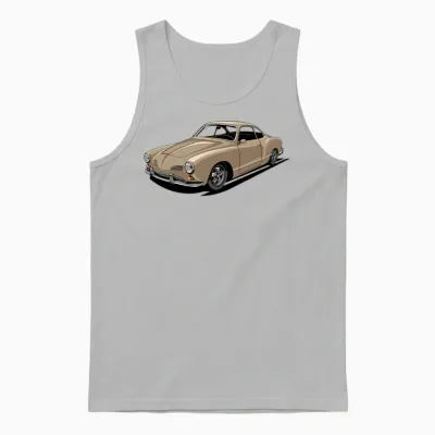 Karmann Vintage Car Unisex Tank Top - Ash