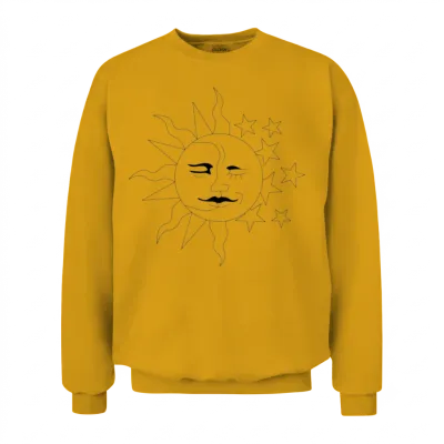 Sunset Retro Unisex Sweatshirt - Gold