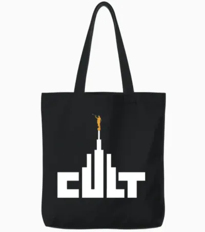 Mormon Cult Design Tote Bags - Black