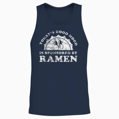 Retro Vintage Unisex Tank Top - Navy