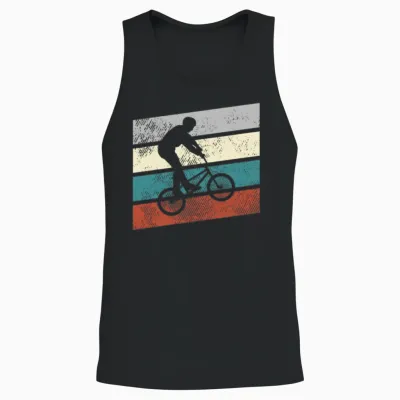 Bmx Retro Unisex Tank Top - Black