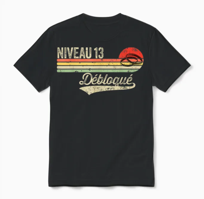 Idée Cadeau Humour Noces De Muguet - 13 Ans De Mariage Unisex T-Shirt in Black