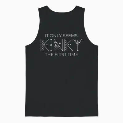 Funny Kinky Unisex Tank Top - Black