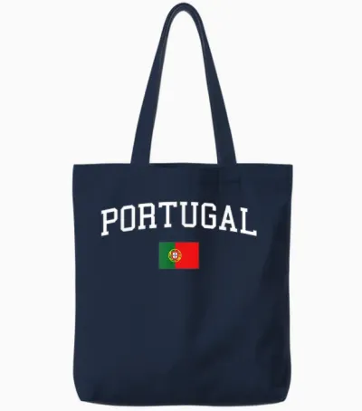 Drapeau Portugais Hommes Femmes Enfants Portugal Tote Bags - Navy
