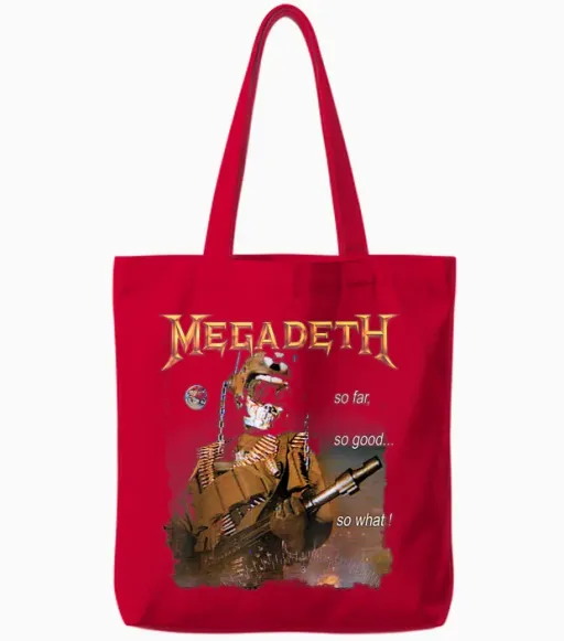 Megadeth - So Far, So Good, So What, Nuclear Tote Bags in Red