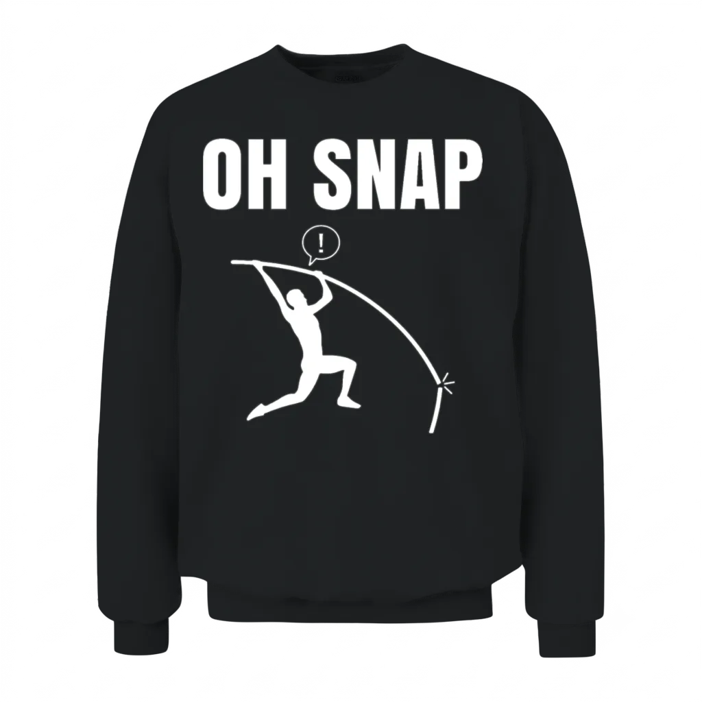 Pole Vaulting Funny Pole Vault Unisex Sweatshirt - Black