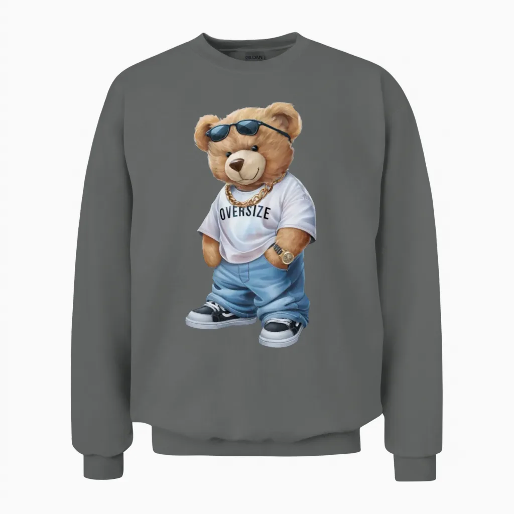 Funny Teddy Bear. - Wildlife Unisex Sweatshirt in Graphite Heather