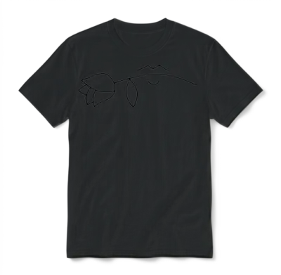 Line Art Unisex T-Shirt - Black
