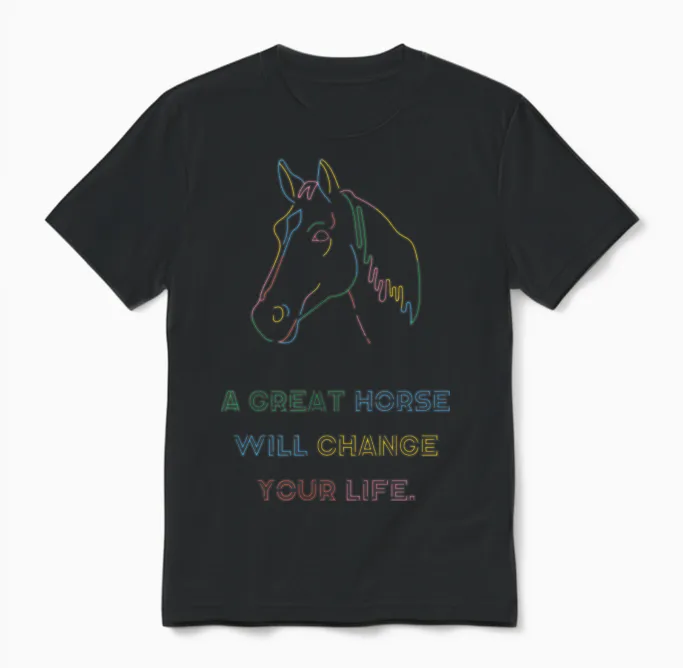 A Great Horse - Lovers Unisex T-Shirt in Black