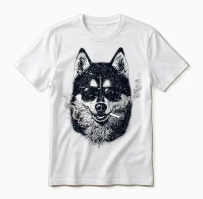 Lustiger Hund Mit Aufschrift "best Husky Dad Ever" Für Männer Und Jungen Unisex T-Shirt - White