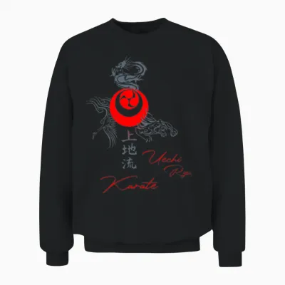 Uechi Ryu Karate Elements Unisex Sweatshirt - Black