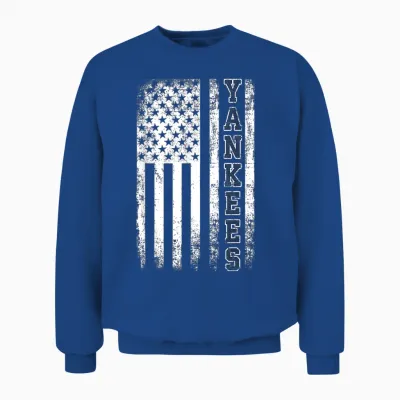 Vintage Yankees Retro Style 70s 80s First Name for Men Women Unisex Sweatshirt - Royal