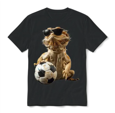 Bearded Dragon Unisex T-Shirt - Black