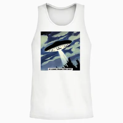 It Came from the Sky Album Cover Unisex Tank Top - White