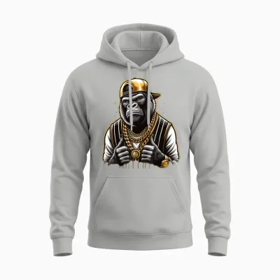 Kostüm Rapper Kinder T-Shirt, Black Unisex Hoodie - Ash