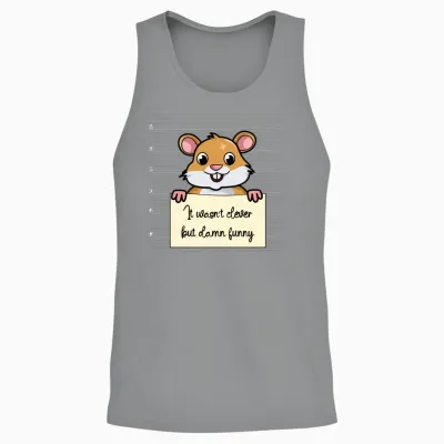 Hamster Was Not Clever but Funny Unisex Tank Top - Sport Grey