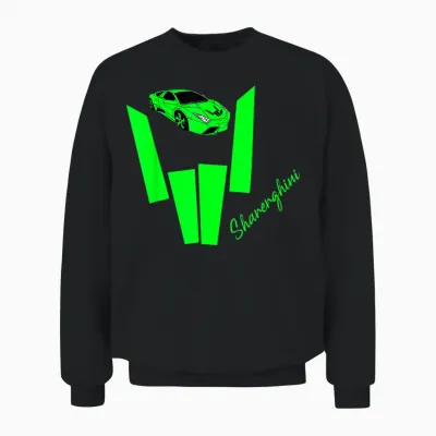 Kids Sharerghini, Sharerghini Birthday Gifts, Shareghini Unisex Sweatshirt - Black