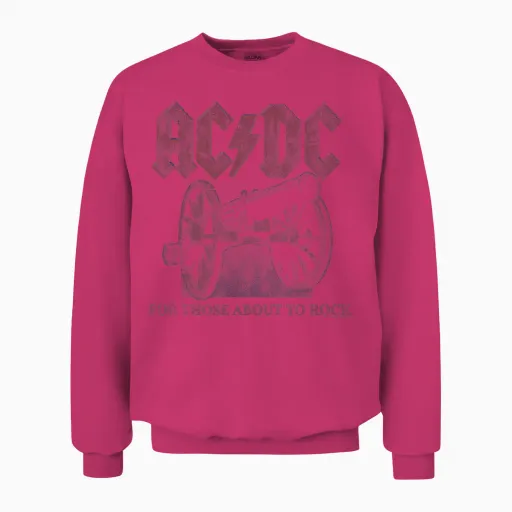 Official Ac/dc for Those About to Rock Canon Rock Music Band Unisex Sweatshirt - Heliconia